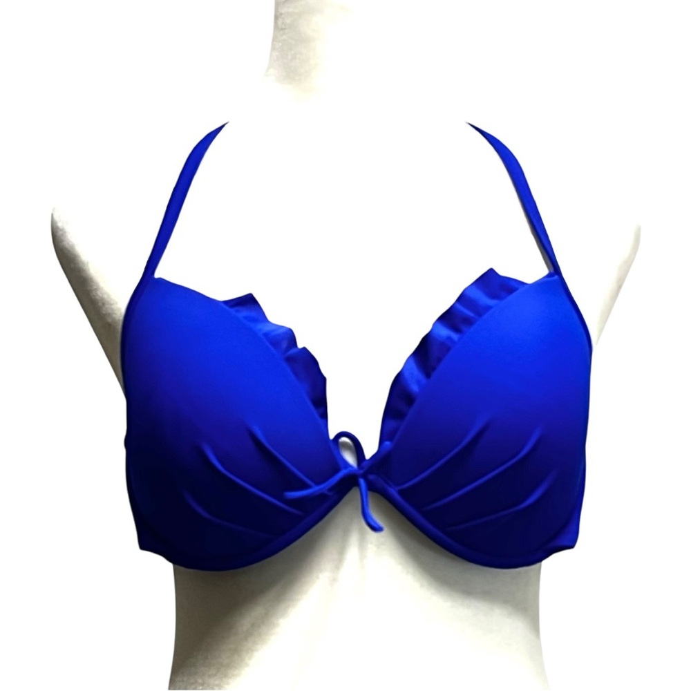 Victoria's Secret Blue Bikini Top Sz 36C